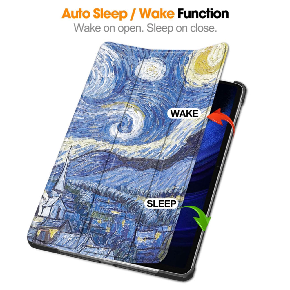 Husa de protectie tableta Techsuit FoldPro compatibil cu Xiaomi Pad 6 / Pad 6 Pro, Starry Night