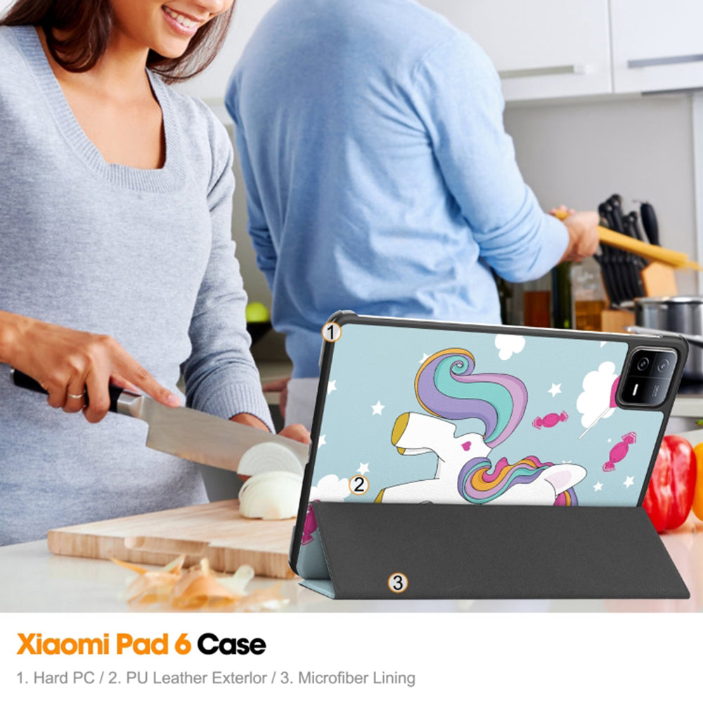 Husa de protectie tableta Techsuit FoldPro compatibil cu Xiaomi Pad 6 / Pad 6 Pro, Unicorn