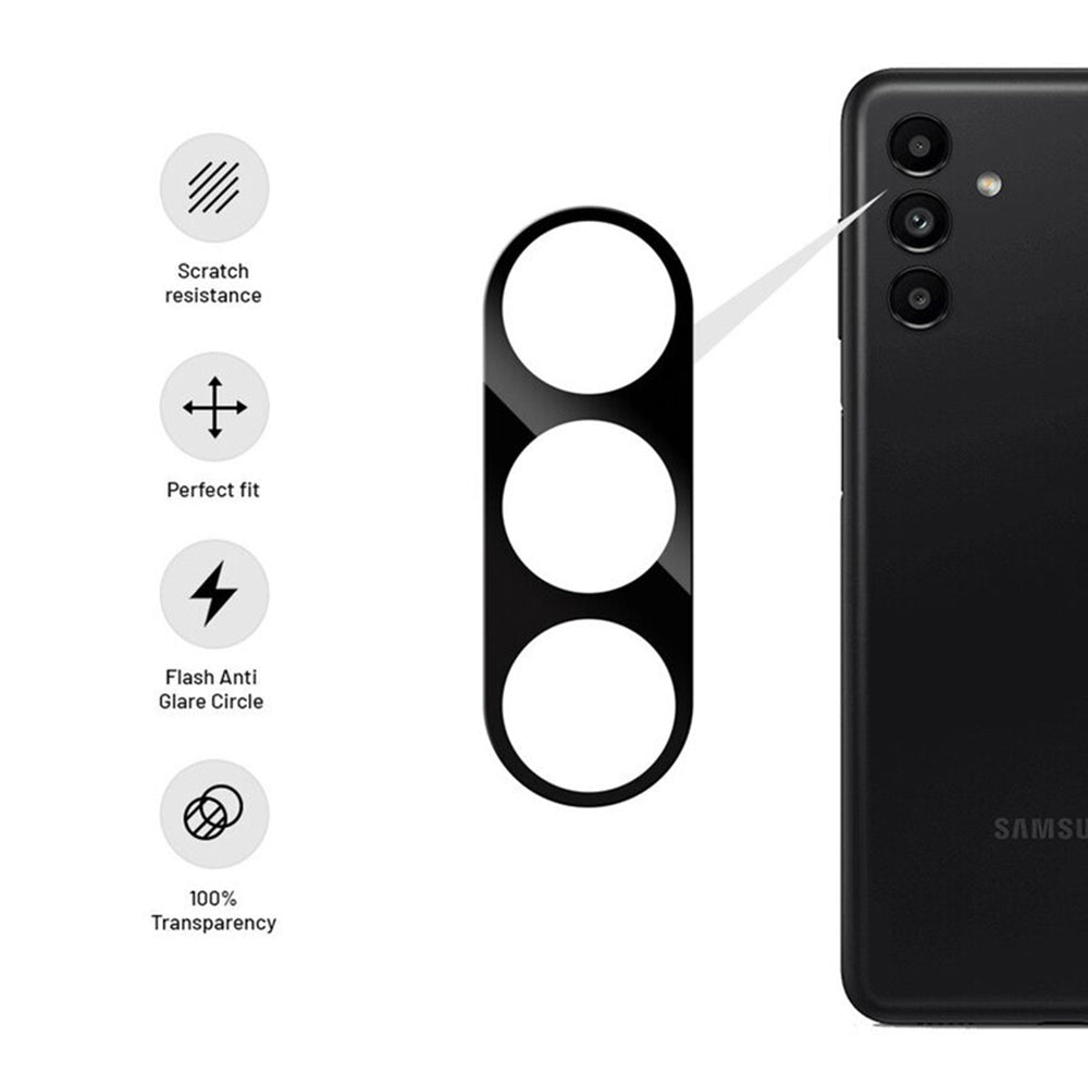 Folie de protectie Techsuit Full Camera Glass compatibil cu Samsung Galaxy S24, Negru