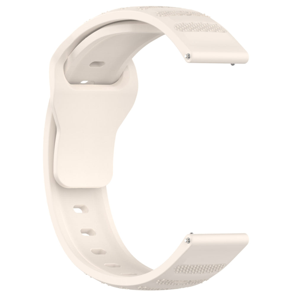 Curea smartwatch Techsuit Watchband 22mm (W050) compatibil cu Huawei Watch GT 2 (46mm)/GT 2 Pro/GT 3 Pro (46mm)/Ultimate, Xiaomi Watch S1, Bej