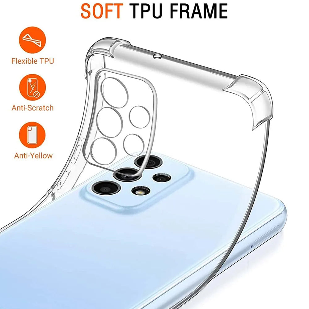 Husa de protectie Techsuit Shockproof Clear Silicone compatibil cu Samsung Galaxy A23 4G / A23 5G, Transparent