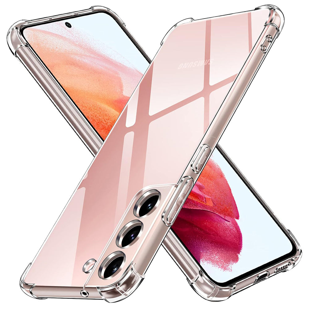 Husa de protectie Techsuit Shockproof Clear Silicone compatibil cu Samsung Galaxy S22 5G, Transparent