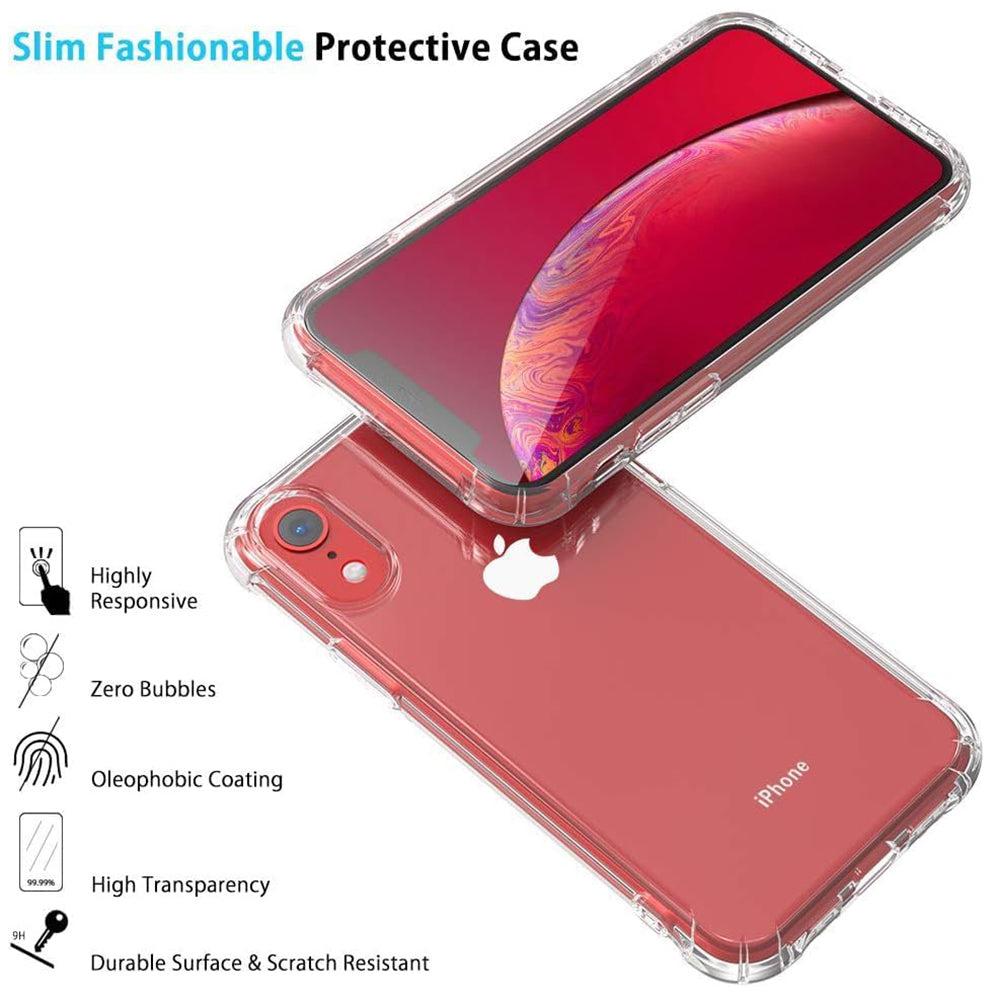 Husa de protectie Techsuit Shockproof Clear Silicone compatibil cu iPhone XR, Transparent