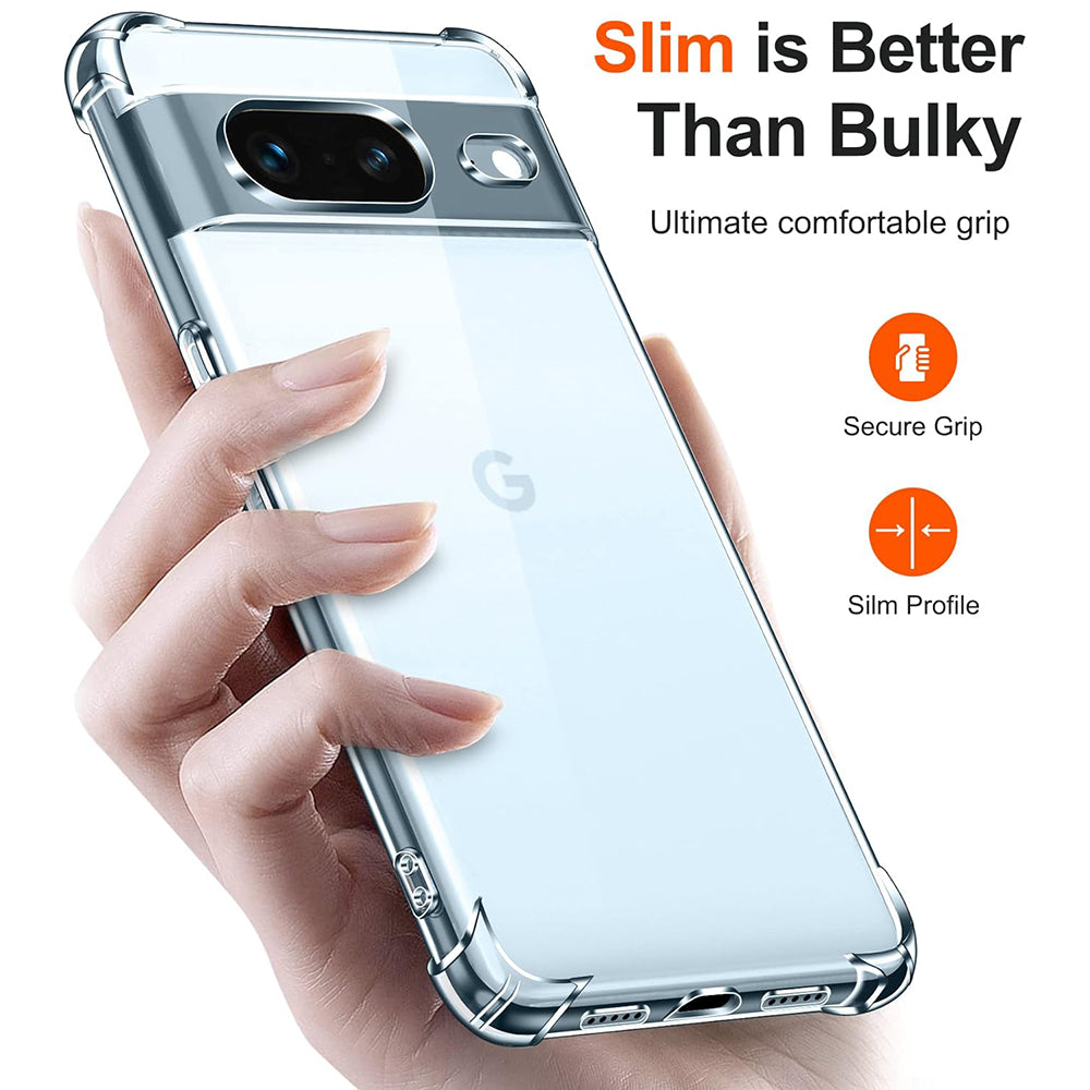 Husa de protectie Techsuit Shockproof Clear Silicone compatibil cu Google Pixel 7, Transparent