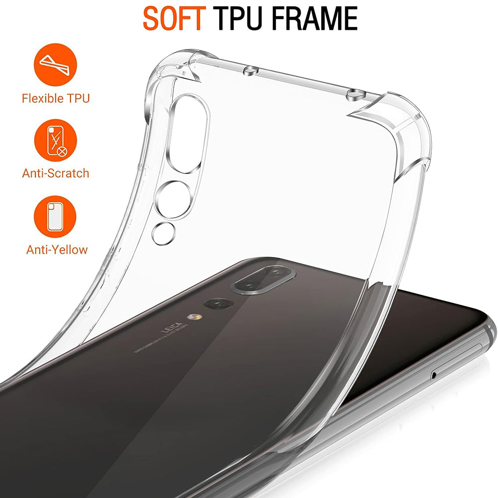 Husa de protectie Techsuit Shockproof Clear Silicone compatibil cu Huawei P20 Pro, Transparent