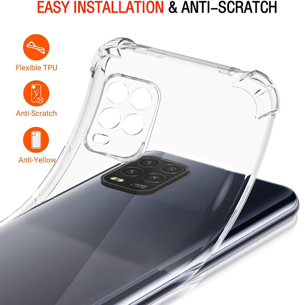 Husa de protectie Techsuit Shockproof Clear Silicone compatibil cu Xiaomi Mi 10 Lite, Transparent