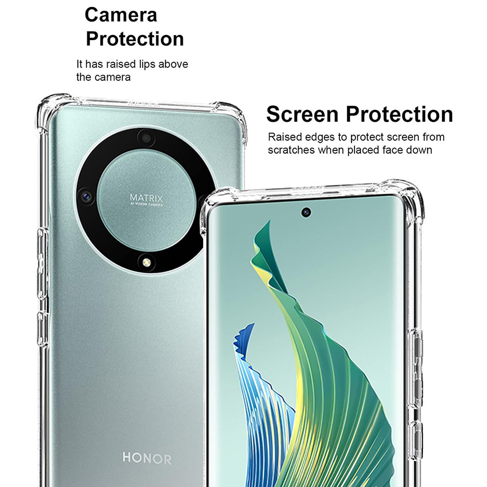 Husa de protectie Techsuit Shockproof Clear Silicone compatibil cu Honor Magic5 Lite, Transparent