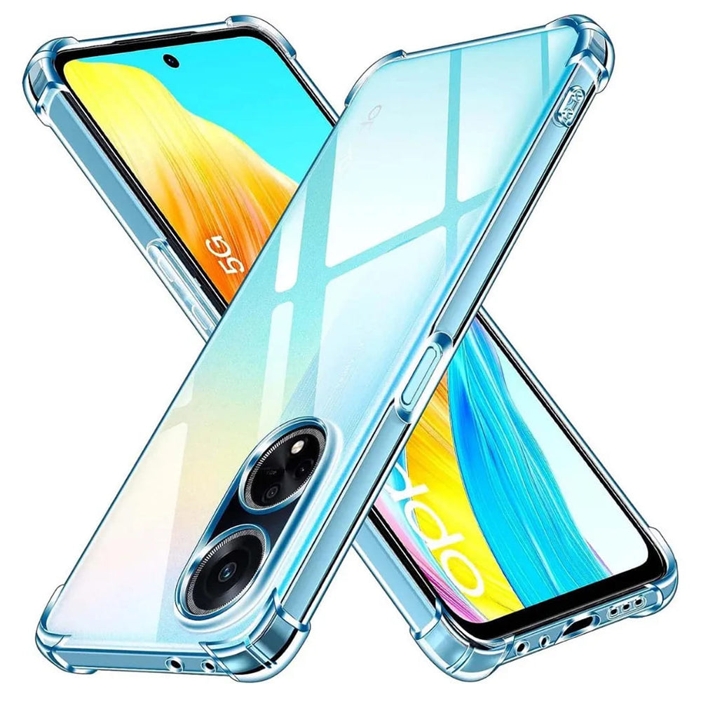 Husa de protectie Techsuit Shockproof Clear Silicone compatibil cu Oppo A98 5G, Transparent