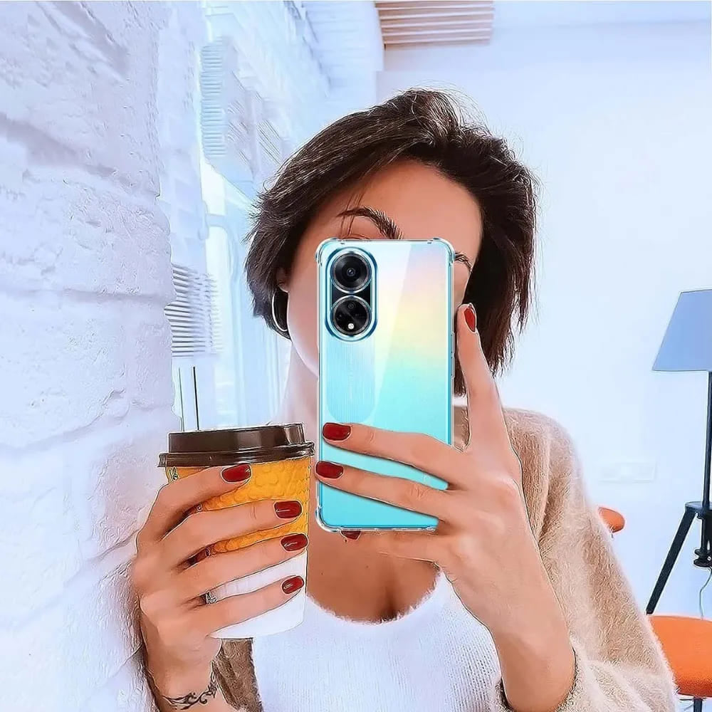 Husa de protectie Techsuit Shockproof Clear Silicone compatibil cu Oppo A98 5G, Transparent