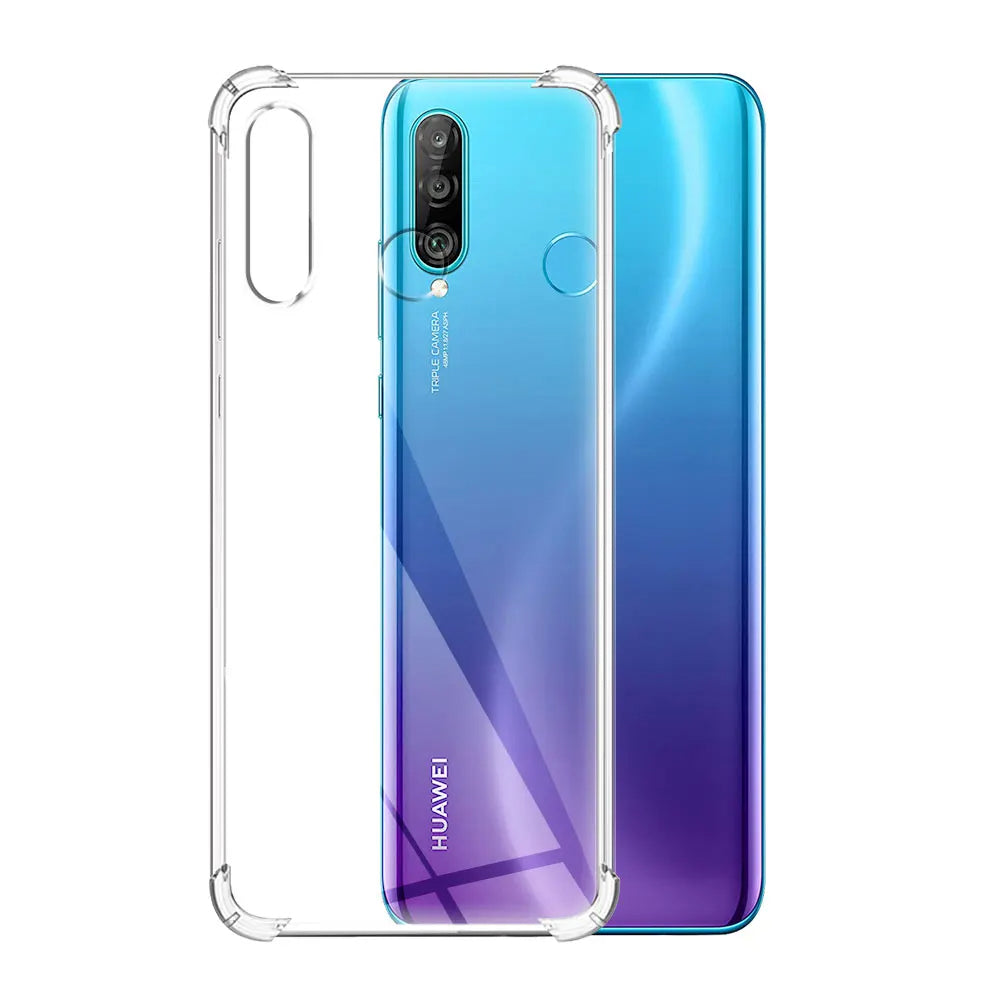 Husa de protectie Techsuit Shockproof Clear Silicone compatibil cu Huawei P30 Lite / P30 Lite New Edition, Transparent