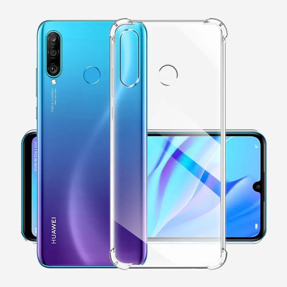 Husa de protectie Techsuit Shockproof Clear Silicone compatibil cu Huawei P30 Lite / P30 Lite New Edition, Transparent