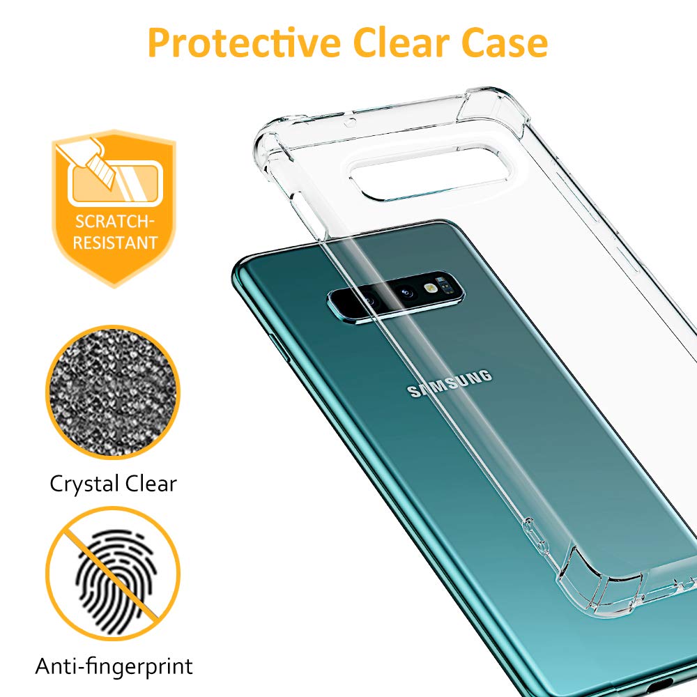 Husa de protectie Techsuit Shockproof Clear Silicone compatibil cu Samsung Galaxy S10e, Transparent