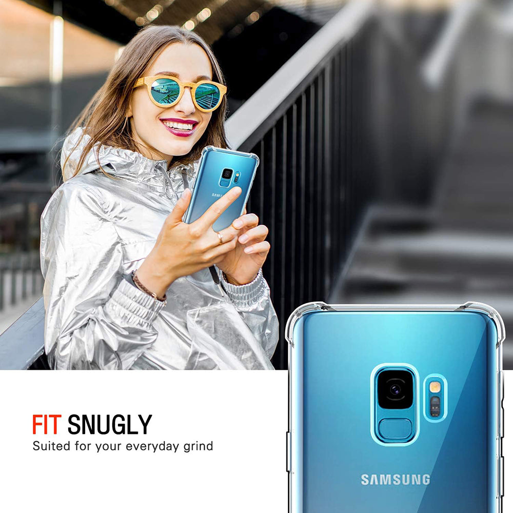 Husa de protectie Techsuit Shockproof Clear Silicone compatibil cu Samsung Galaxy S9, Transparent