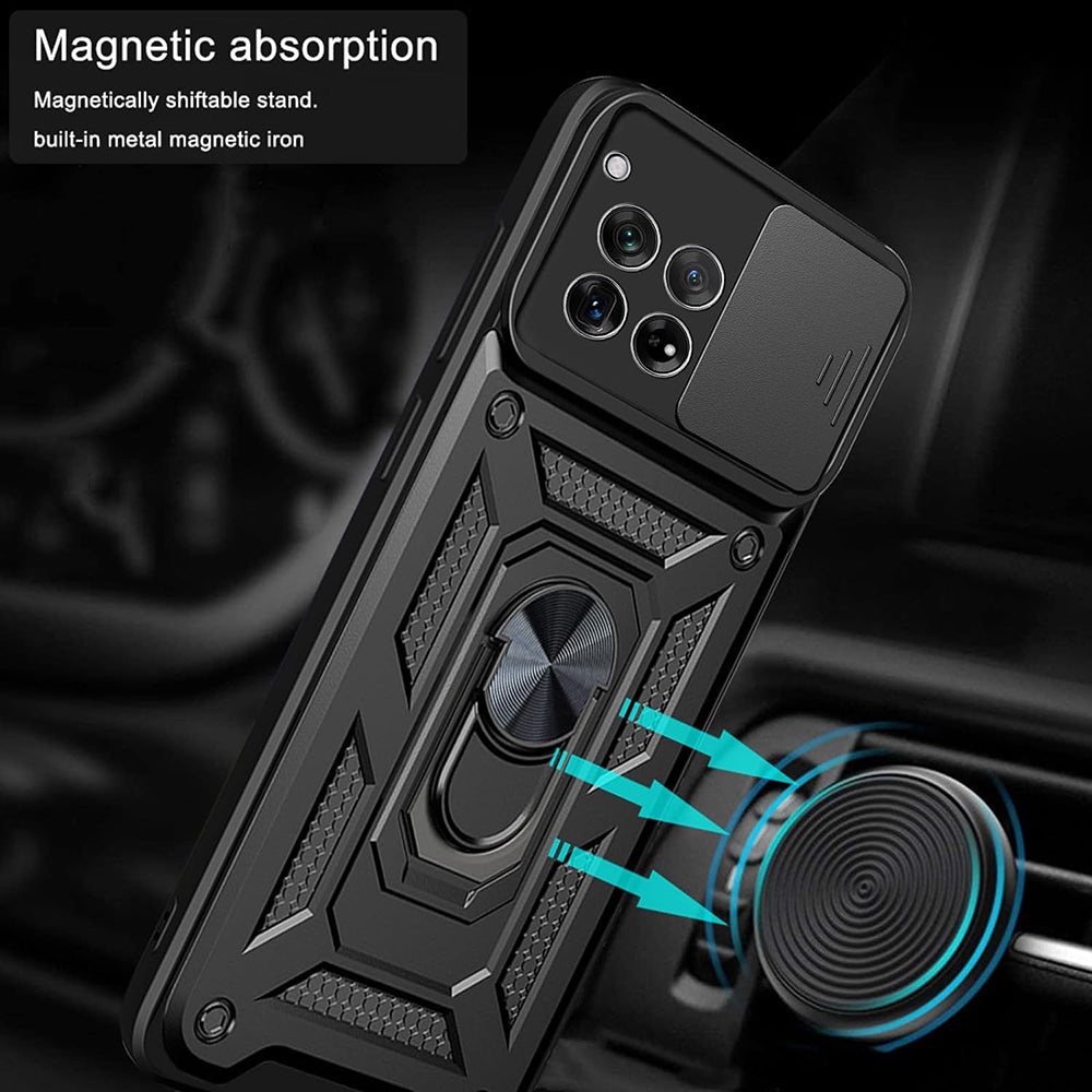 Husa de protectie Techsuit CamShield Series compatibil cu OnePlus 12, Negru