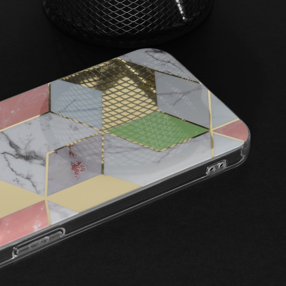 Husa de protectie Techsuit Marble Series compatibil cu Xiaomi Redmi Note 13 4G, Mov Hex