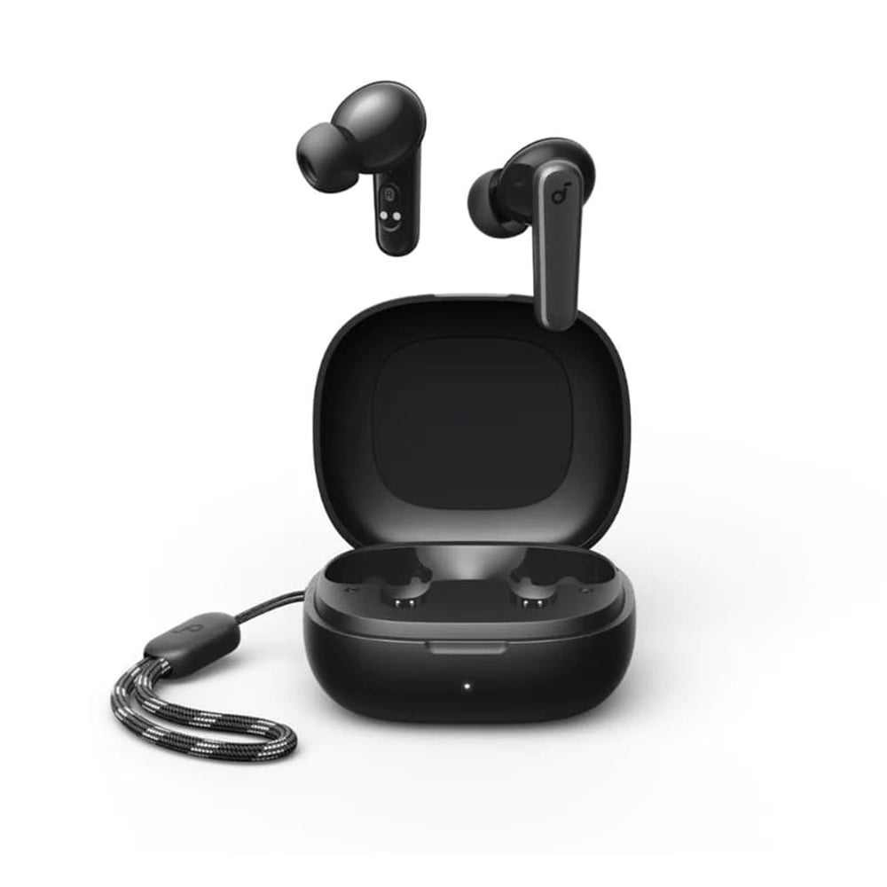 Casti Anker R50i (A3949G11), with Charging Case, Extra-bass, AI-Enhanced Calls, Negru