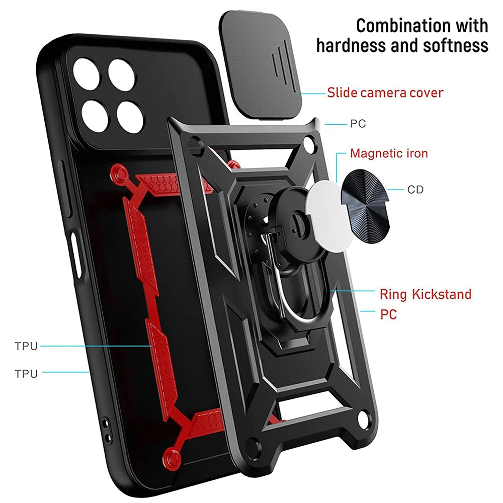 Husa de protectie Techsuit CamShield Series compatibil cu Honor X8b, Negru