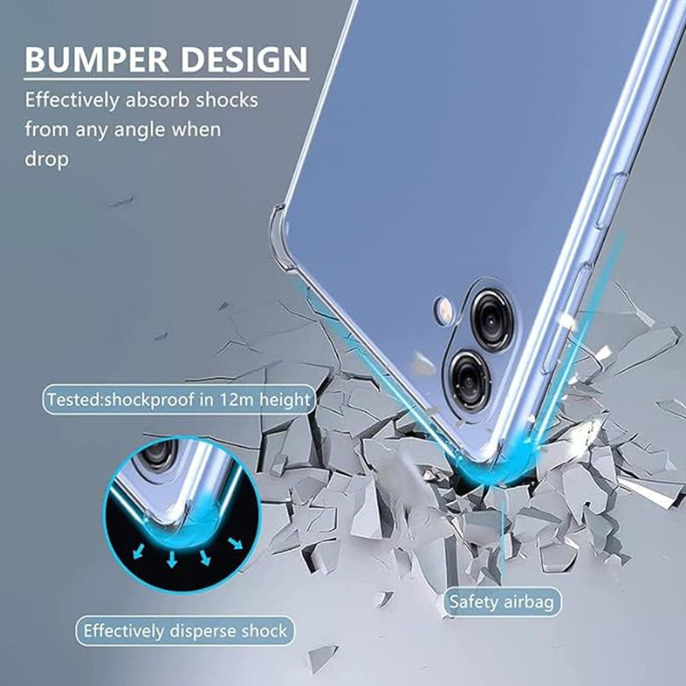 Husa de protectie Techsuit Shockproof Clear Silicone compatibil cu Samsung Galaxy A05, Transparent