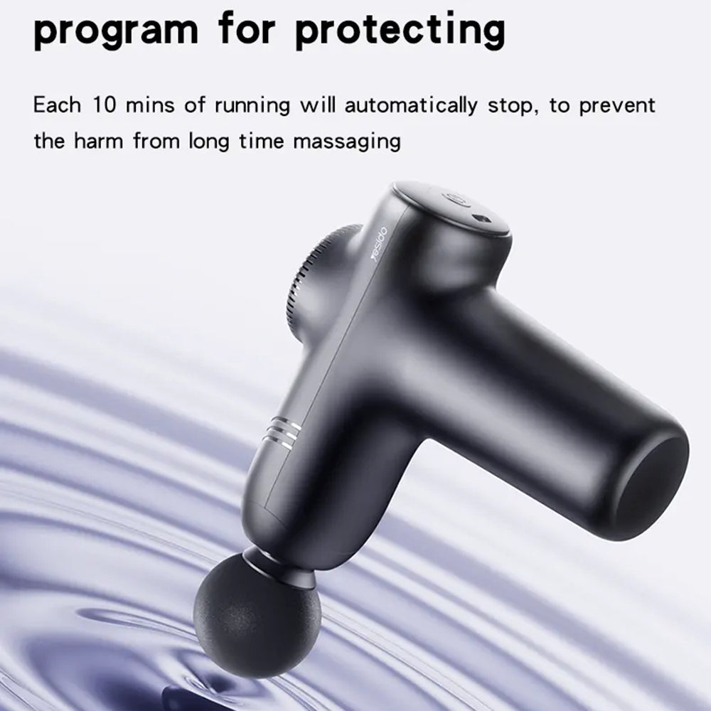 Yesido Massage Gun (MG01), Low Noise, Type-C, Negru