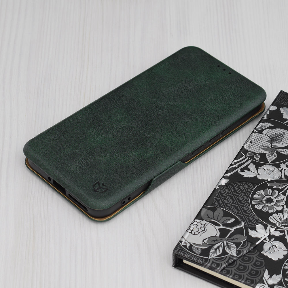 Husa de protectie Techsuit Safe Wallet Plus compatibil cu Xiaomi 14 Pro, Verde