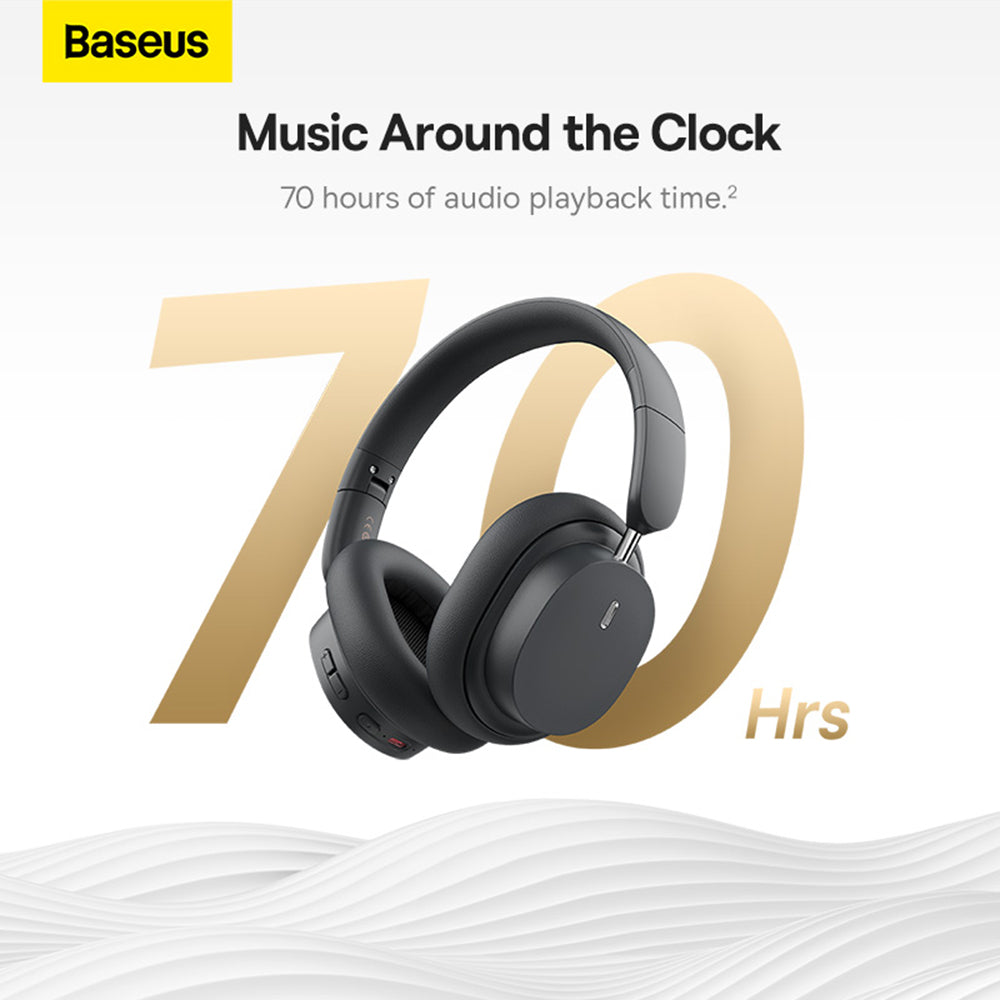 Casti Baseus Wireless Bowie D05 (NGTD020213), Bluetooth 5.3, ENC Noise Cancelling for HD Calls, Gri