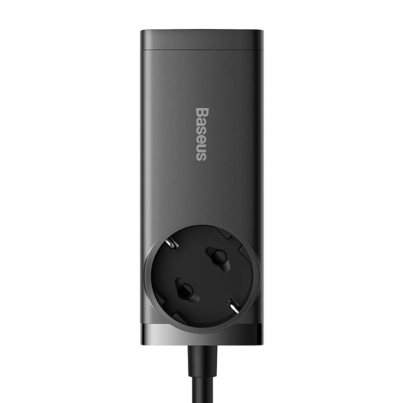 Incarcator Baseus /Powerstrip (PSZM000401), GaN3 Pro, 2xUSB, 2xUSB-C, AC, 100W, Negru