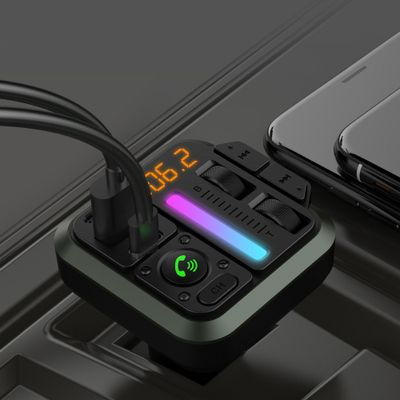 BLUE STAR Bluetooth QC3.0 PD adó FM 20W AutoBeat MT04B fekete