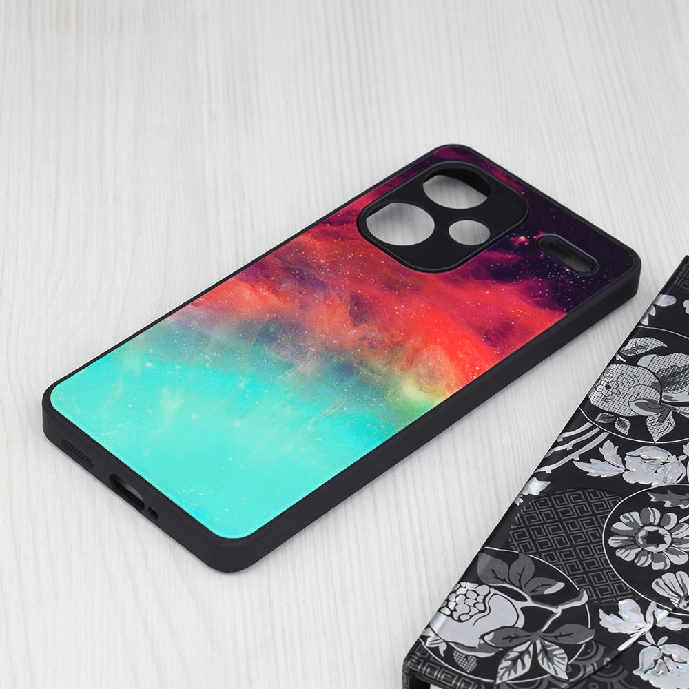 Husa de protectie Techsuit Glaze Series compatibil cu Xiaomi Redmi Note 13 Pro+ 5G, Fiery Ocean