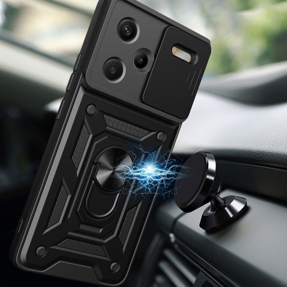 Husa de protectie Techsuit CamShield Series compatibil cu Xiaomi Redmi Note 13 Pro+ 5G, Negru