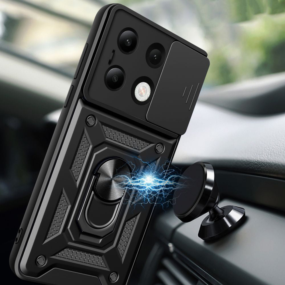 Husa de protectie Techsuit CamShield Series compatibil cu Xiaomi Redmi Note 13 4G, Negru