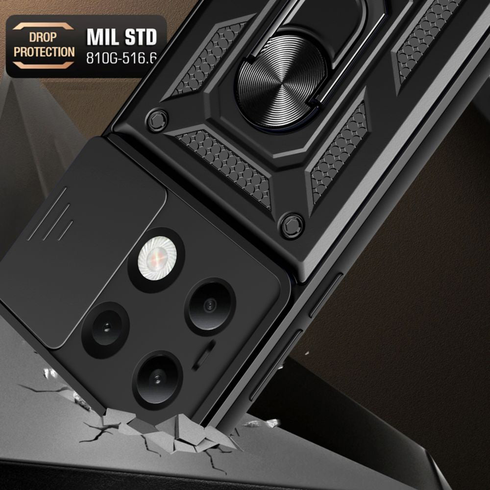 Husa de protectie Techsuit CamShield Series compatibil cu Xiaomi Redmi Note 13 4G, Negru
