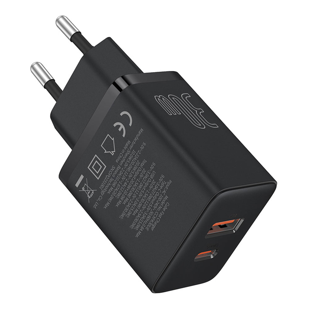 Incarcator Baseus (P10111404113-00), USB, Type-C, Fast Charge 30W, Cluster Black