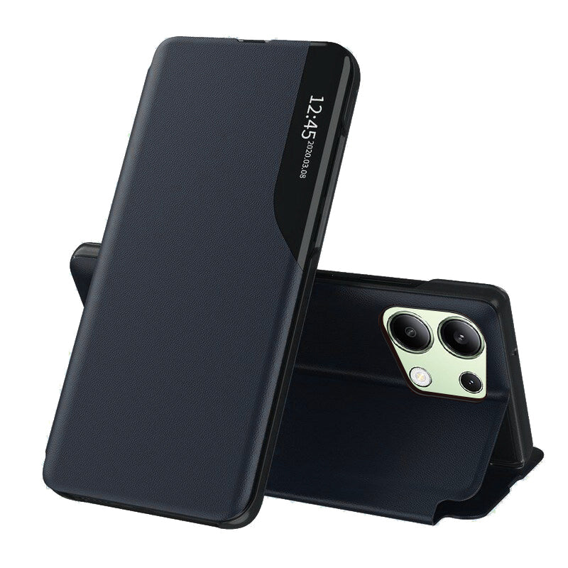 Husa de protectie Techsuit eFold Series compatibil cu Xiaomi Redmi Note 13 4G, Albastru Inchis