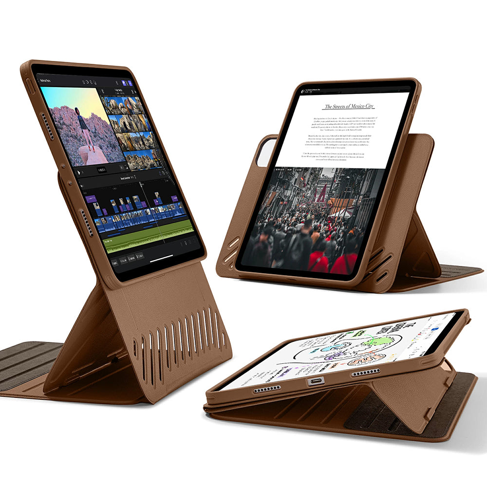 Husa de protectie tableta ESR Shift Magnetic compatibil cu iPad Pro 11 (2024) / iPad Pro 11 (2025), Maro