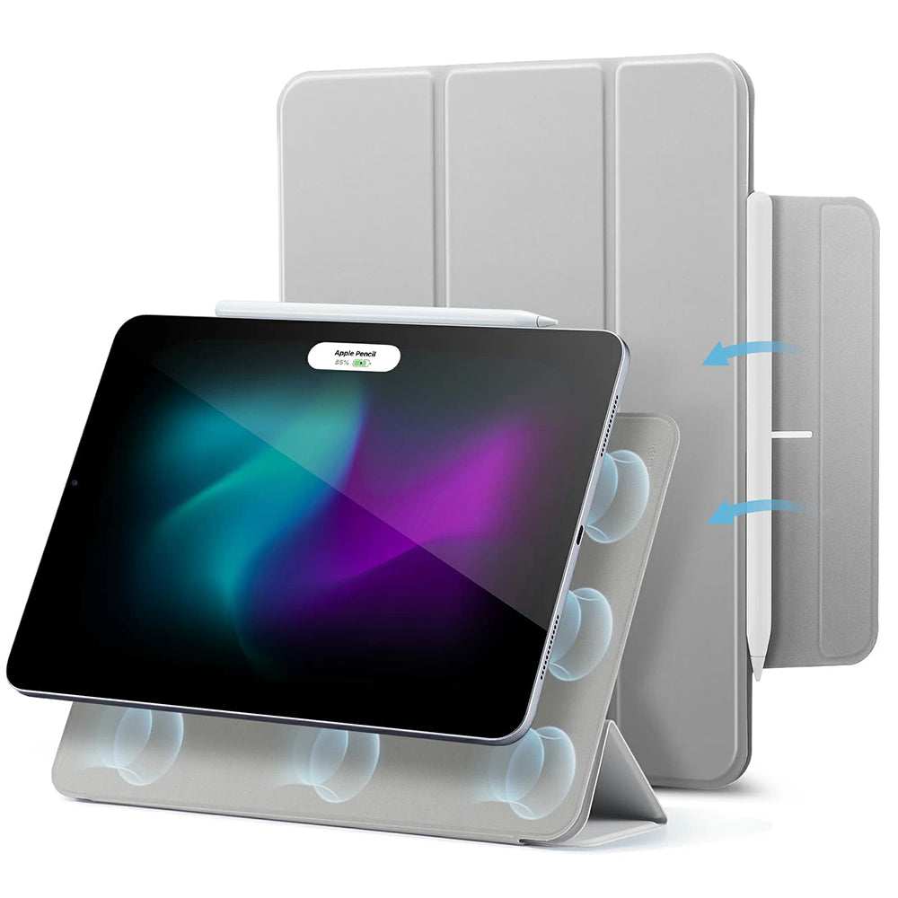 Husa de protectie tableta ESR Rebound Magnetic compatibil cu iPad Air 13 (2024) / Air 13 (2025) / Air 13 (2026), Gri