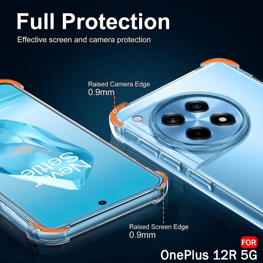 Husa de protectie Techsuit Shockproof Clear Silicone compatibil cu OnePlus 12R, Transparent