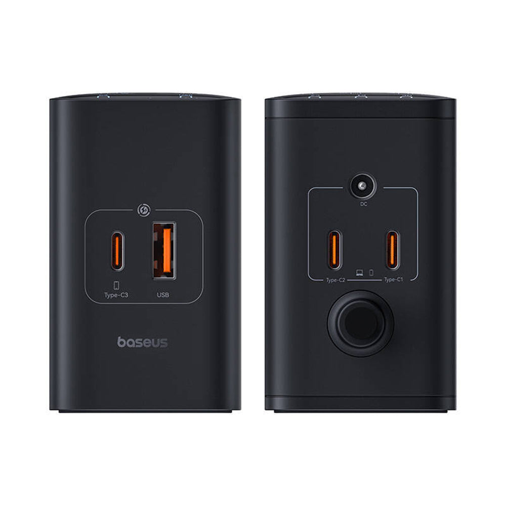 Incarcator Baseus Charging Station (P10163901113-00), GaN, 3x USB-C, USB, DC, 240W, 1m, Negru