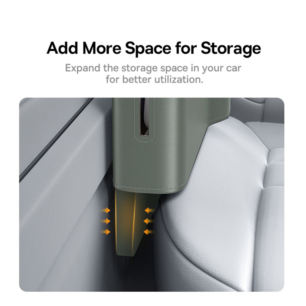 Gadget Baseus Car Storage Box OrganizeFun (C20256502831-00), PU, Cotton, 270 x 170 x 168mm, Frosted Grey