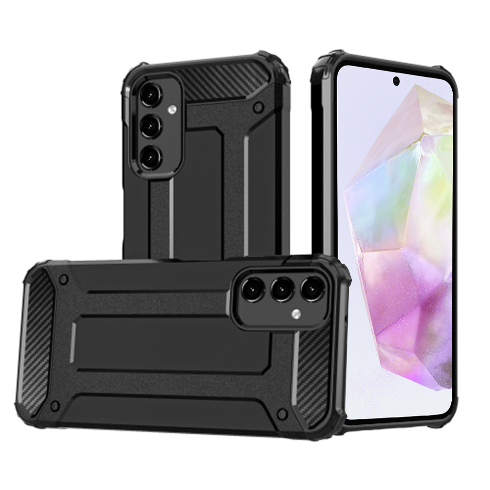 Husa de protectie Techsuit Hybrid Armor compatibil cu Samsung Galaxy A35 5G, Negru