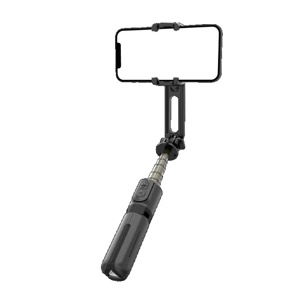 Suport Techsuit Mini Selfie Stick (L18Mini), Stable Gimbal/Tripod with Bluetooth Remote Control, 360 Rotation, 70cm, Negru