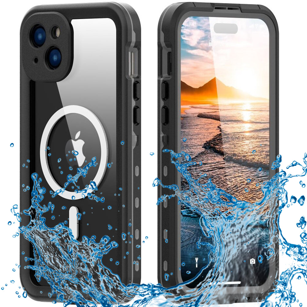 Husă ShellBox pentru iPhone 15 Plus, neagră