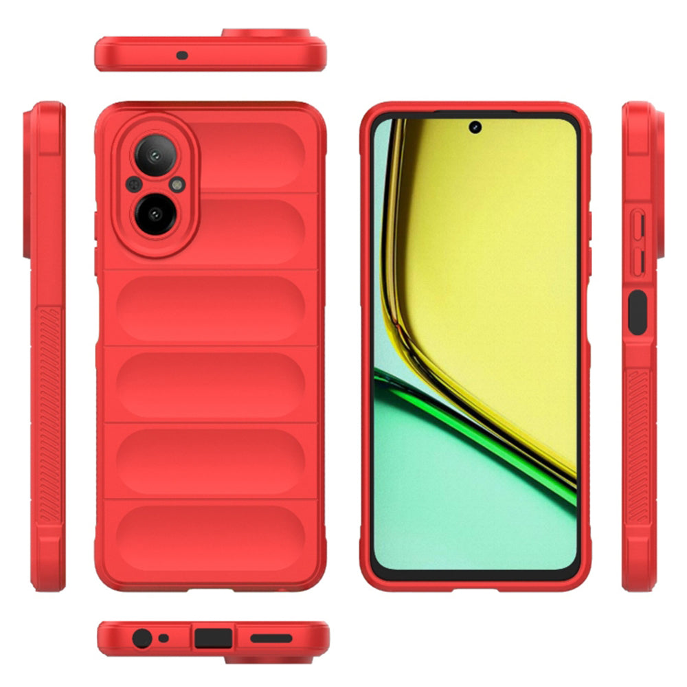 Husa de protectie Techsuit Magic Shield compatibil cu Realme C67 4G, Rosu