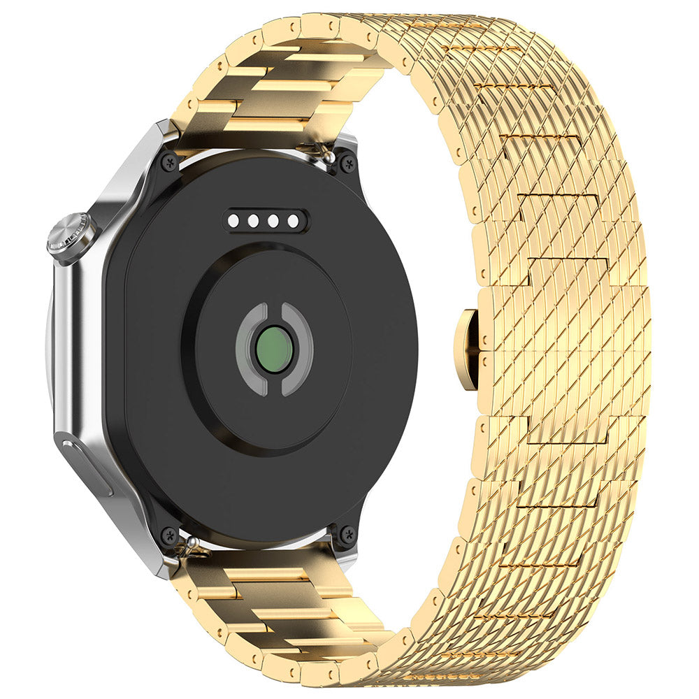 Curea smartwatch Techsuit Watchband 22mm (W052) compatibil cu Huawei Watch GT 2 (46mm)/GT 2 Pro/GT 3 Pro (46mm)/Ultimate, Xiaomi Watch S1, Auriu