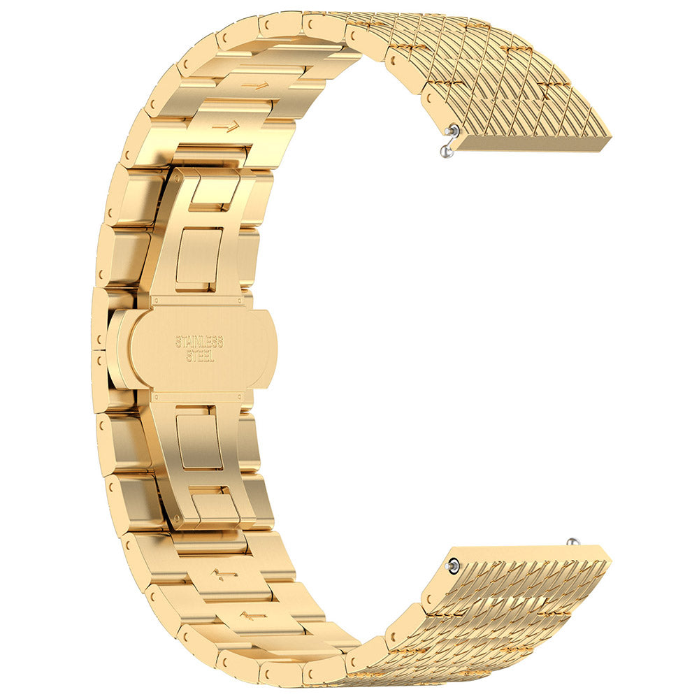 Curea smartwatch Techsuit Watchband 22mm (W052) compatibil cu Huawei Watch GT 2 (46mm)/GT 2 Pro/GT 3 Pro (46mm)/Ultimate, Xiaomi Watch S1, Auriu