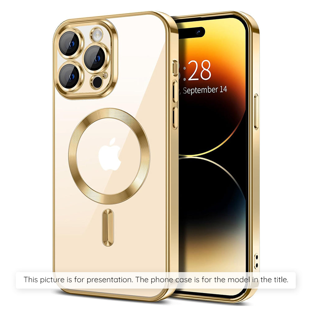 Husa de protectie Techsuit Luxury Crystal MagSafe compatibil cu Xiaomi 17T Pro, Auriu