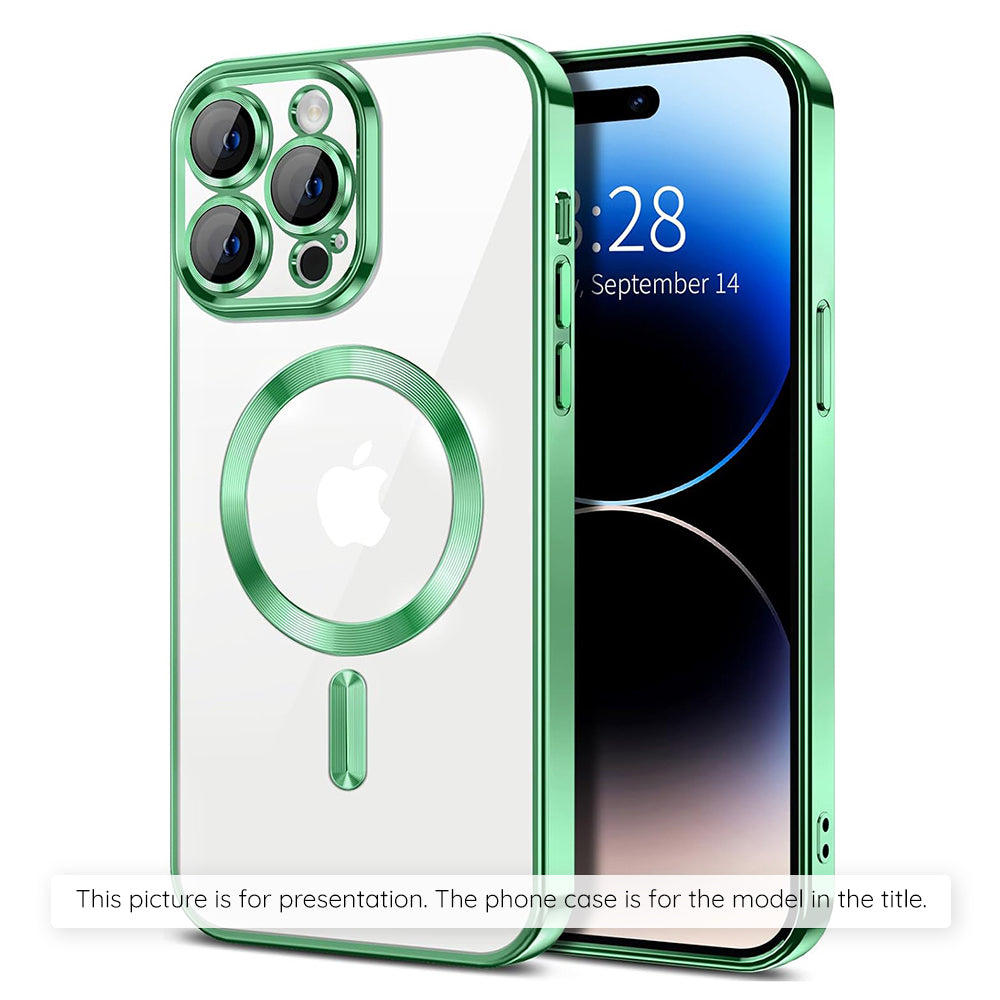 Husa de protectie Techsuit Luxury Crystal MagSafe compatibil cu Xiaomi 17T Pro, Verde deschis