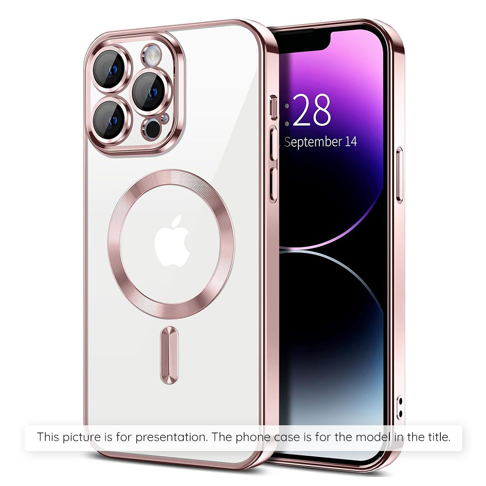 Husa de protectie Techsuit Luxury Crystal MagSafe compatibil cu Xiaomi 17T, Roz