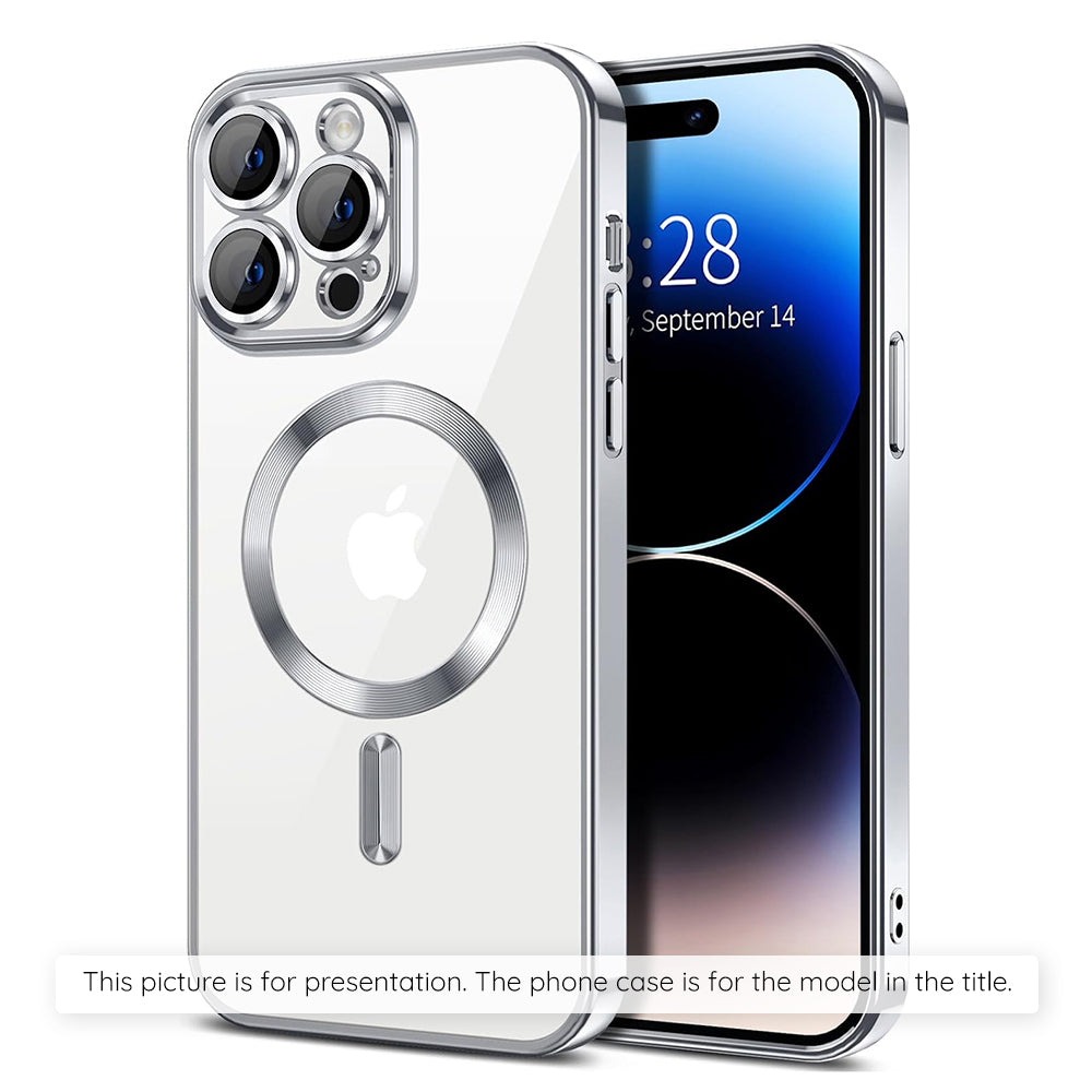 Husa de protectie Techsuit Luxury Crystal MagSafe compatibil cu Xiaomi 17T Pro, Argintiu