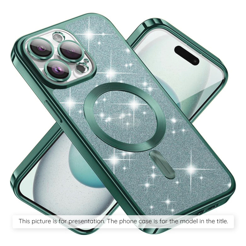 Husa de protectie Techsuit Luxury Glitter MagSafe compatibil cu Xiaomi 17T, Verde deschis