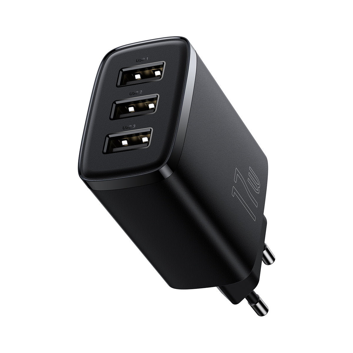 Incarcator Baseus Compact (CCXJ020101), Universal Compatibility, 3 x USB, 17W, 5V, Negru